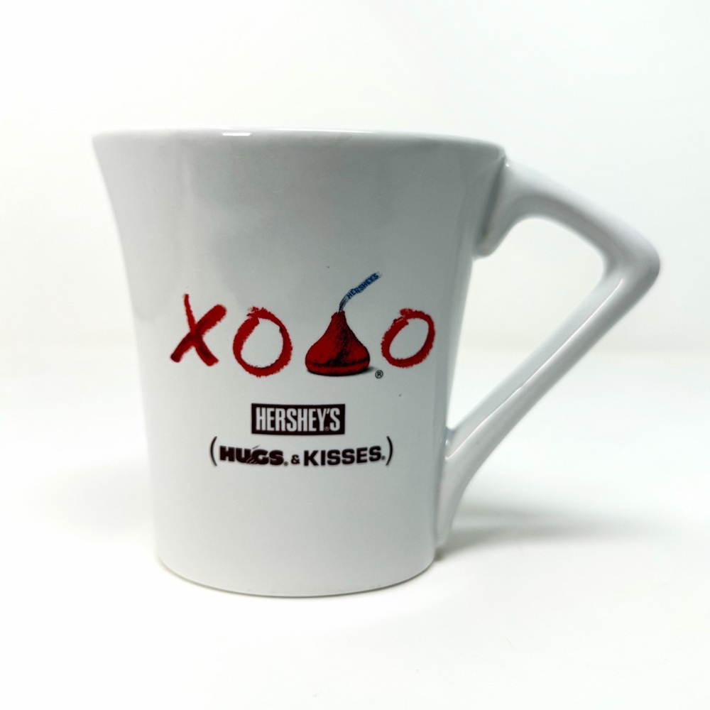 Hershey's Kisses and Hugs White Mug Whimsical Cozy Valentines 4.25" - Picture 2 of 5